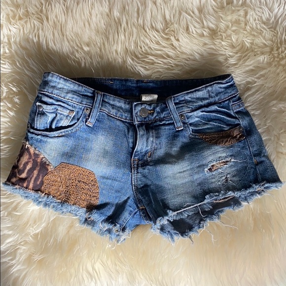 Ralph Lauren Distressed Denim Shorts - Picture 1 of 7